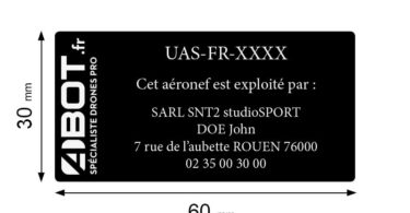 etiquette identification drone