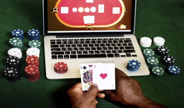 Illustration poker en ligne